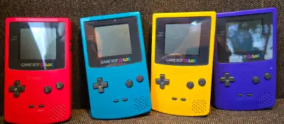 Nintendo gameboy color yellow berry teal grape, View more