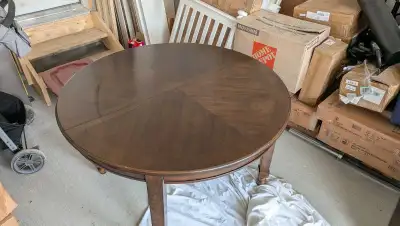 wooden kitchen table with optional leaf (6 ft), View more