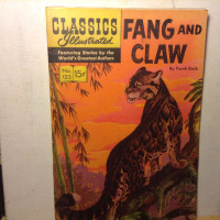 Classics Illustrated #123 G+ 1st PRINT Fang And Claw