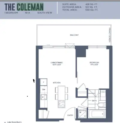 1 Bedroom Condo for rent
