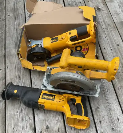 Dewalt 3 outils 18v/tools grinder DC411 neuf/new, View more