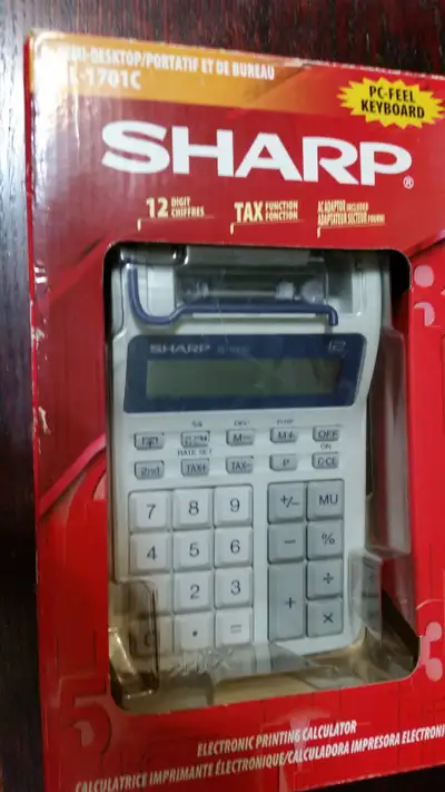 SHARP. Electronic Printing Calculator. EL-1701C, View more