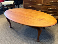 Gibbard Solid Mahogany Oval Coffee Table