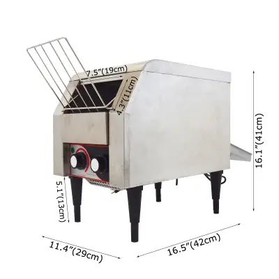 Commercial Conveyor Toaster Bread Bagel Food 110V 1500W 053195, View more