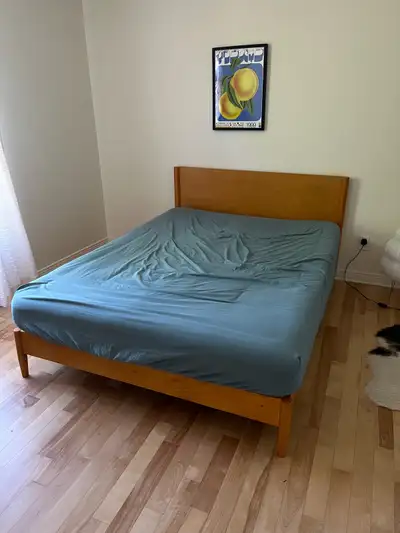 Wayfair Bed Frame + Silk & Snow Mattress (Queen Size), View more