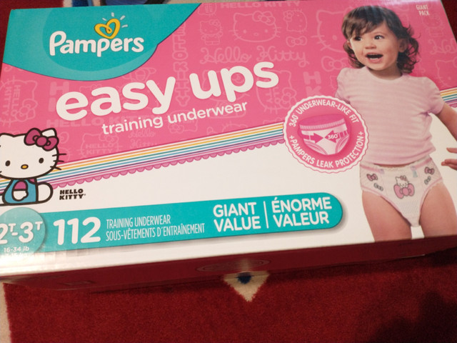 PAMPERS EASY UPS 112 PACK 2T-3T 16-34LB dans Bain, table à langer  à Ville de Montréal - Image 2