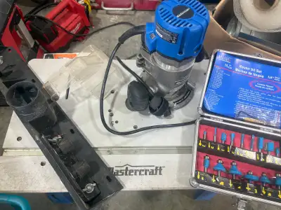 master craft router table with bits, View more