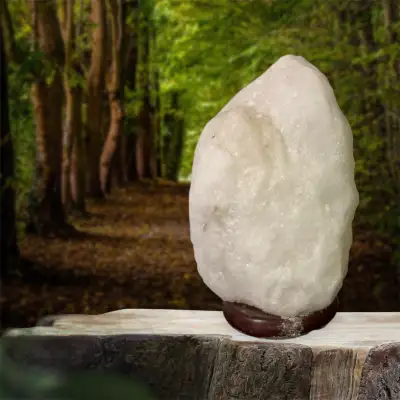 Rare white Himalayan Salt Lamp, View more