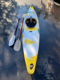 Kayak with paddles 