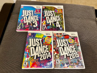 JUST DANCE (for Nintendo Wii) - 4 disc set