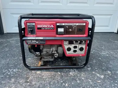 Honda 3500 watt Generator it runs and works great. It also has auto idle which means it automaticall...