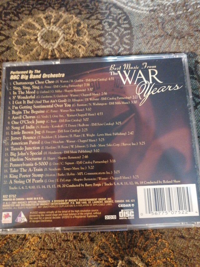 CD de musique de Guerre dans CD, DVD et Blu-ray  à Laval/Rive Nord - Image 2