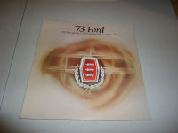 1973 Ford Full Size Car Dealer Sales Brochure. Very clean