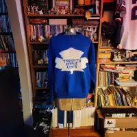 Large Hand knitted Toronto Maple Leaf sweater, seldom worn