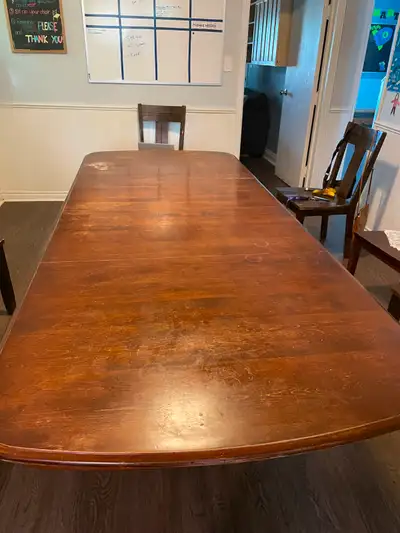 Solid wood dining table- no chairs, View more