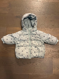 Zara baby girl winter jacket 9-12 mos EUC ret $120