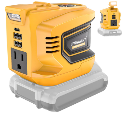200W Power Inverter Compatible With Dewalt, DC 20V to AC 110-12, View more