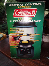 Coleman Camping light lantern like new with remote control