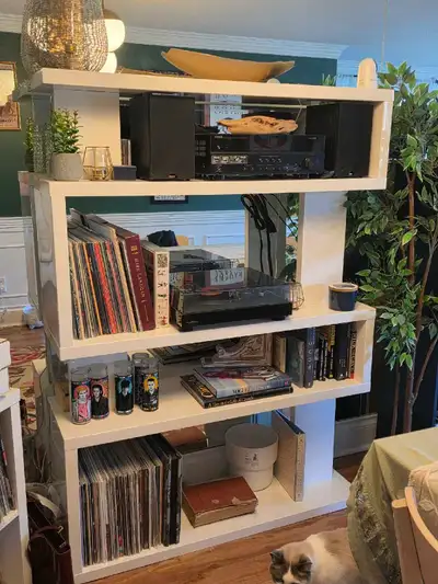 Structube white bookcase shelving unit, View more