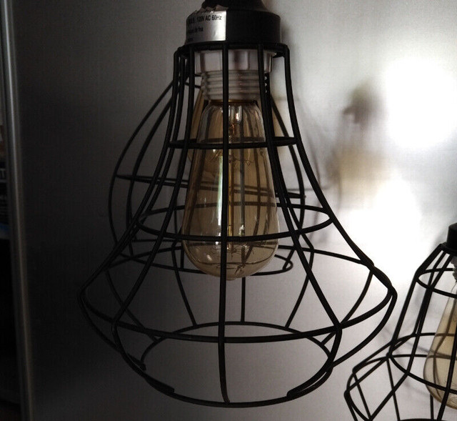 Light - Structube, Black Cage Pendant Light, 3-Light in Indoor Lighting & Fans in Markham / York Region - Image 4