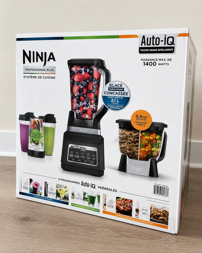 Ninja Professional Plus Kitchen System with Auto-iQ. Powerful 1400-watt system for smoothies, frozen...