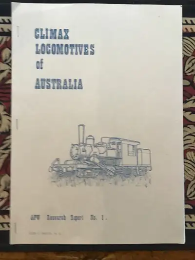 Climax Locomotives of Australia - APW Research Report No. 1, View more