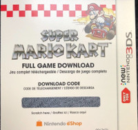 Super Mario Kart SNES edition pour Nintendo 3DS ou DS