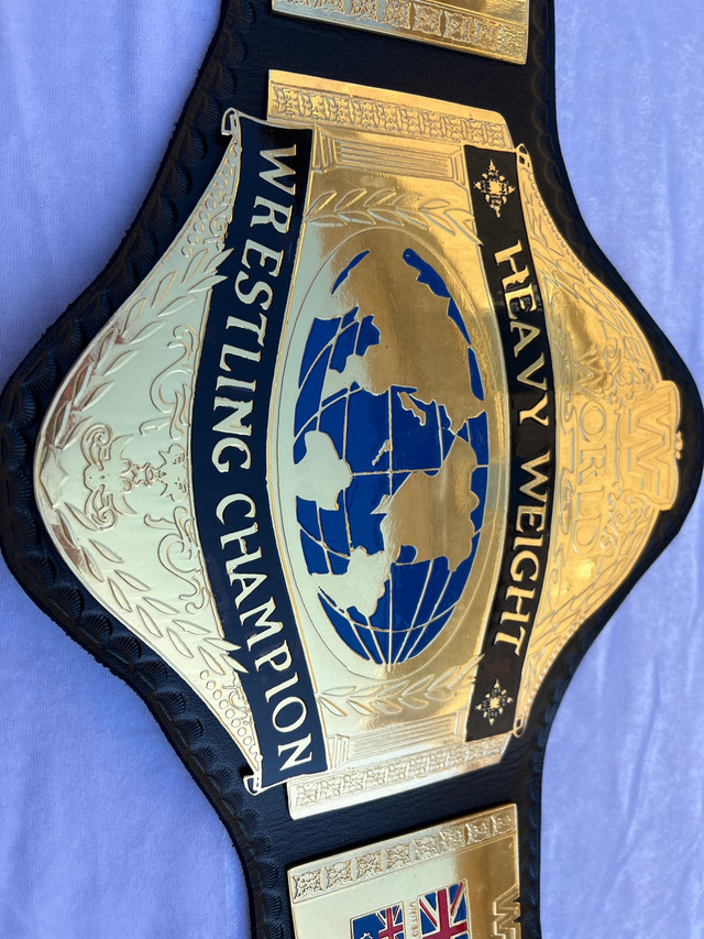 86 WORLD Heavyweight Wrestling Championship Replica Tittle  in Arts & Collectibles in Oakville / Halton Region - Image 3