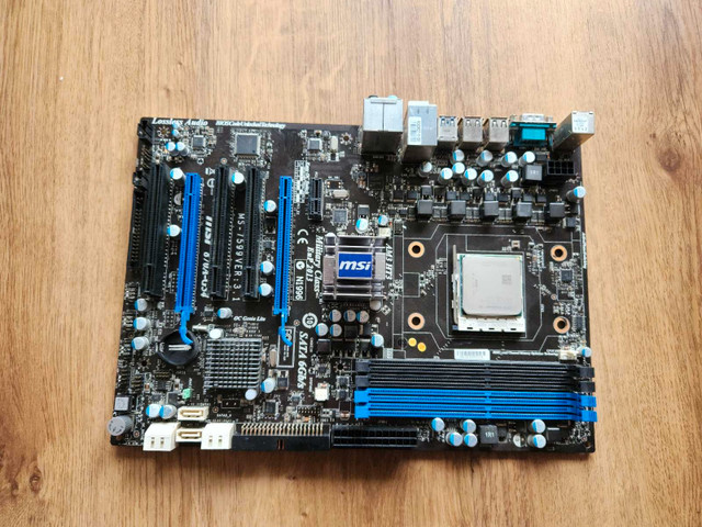 MSI 870A-G54 Motherboard with AMD Phenom II Processor in System Components in Kitchener / Waterloo