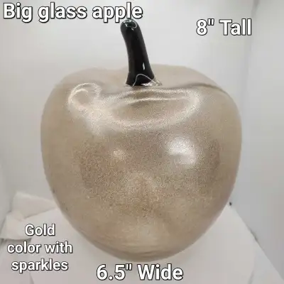 Big Glass Apple perfect for teacher gift - $15 - in Orleans ON, View more