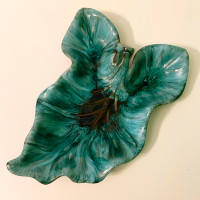 Vintage BMP Blue Mountain Pottery Canada Large Leaf Dish