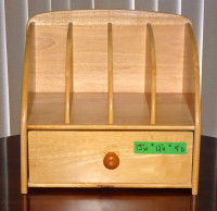 Getting Organized in 2024! Solid Wood Desk Caddy