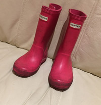 Hunter Rain Boots Sz 10-11, Red  (appox. 4-5 Y)