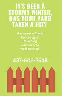 Need a hand in your yard? We are here to help!