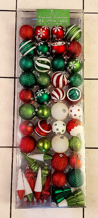 New Red and Green Ornaments