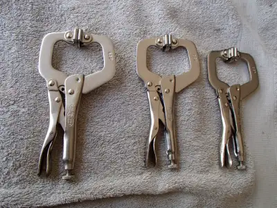 Set of 3 6SP Locking C Clamp Drop forged CR-V Welding Clamps, View more