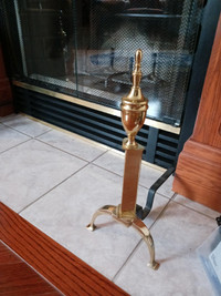 Brass Andirons for Fireplace $20