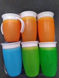 6 Munchkin Miracle 360 Sippy Cups ($30 for all six)