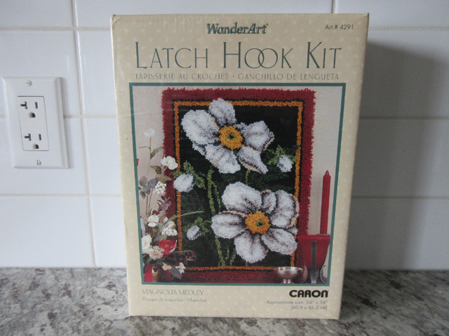 *New* Caron 24" x 34" Magnolia Medley Latch Hook Kit in Hobbies & Crafts in Edmonton