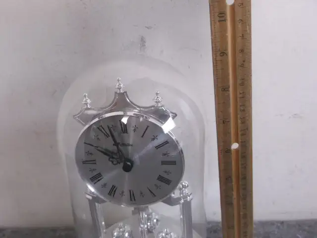Haller Silver Anniversary Rotating Pendulum Mantel Clock63007359266051122