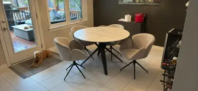 Dining Table with 4 Chairs, View more