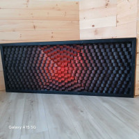 Wood wall art acoustic panel 