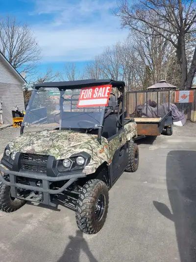 Selling my Kawasaki Mule PRO MX EPS 700cc with dump box and camo package. This Mule only has 550km o...