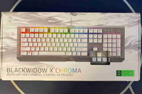 Razer Blackwidow x Chroma Mercury Edition Mechanical Keyboard