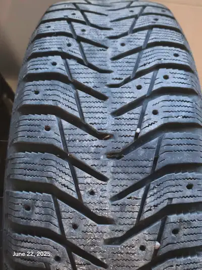 SET OF 4 snow tires on rims. The tires are 225/65R17 and have only been used for two winter seasons...