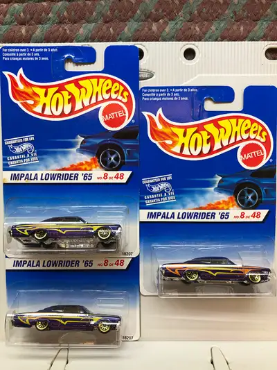 Hot Wheels Set # 1655 1996 Series card the 1965 Impala Lowrider... number 8 of 48 in the series. $6....