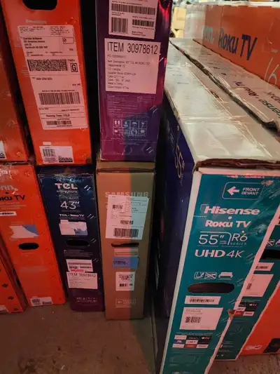 These are all new open box 40 inch onn roku smart tvs 1080p. Price -- $175 flat. 3 month warranty at...