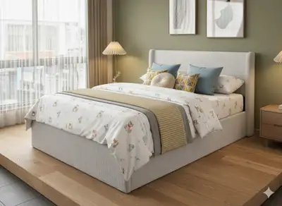 Queen Bed frame with high Headboard, View more