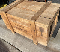 Vintage Shipping Crate on Casters 