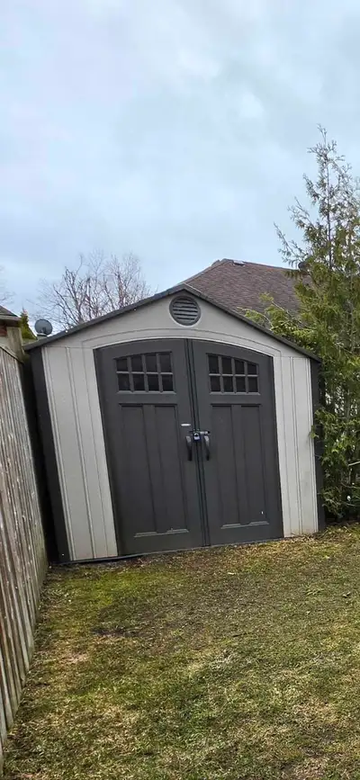 Lifetime outdoor shed, View more